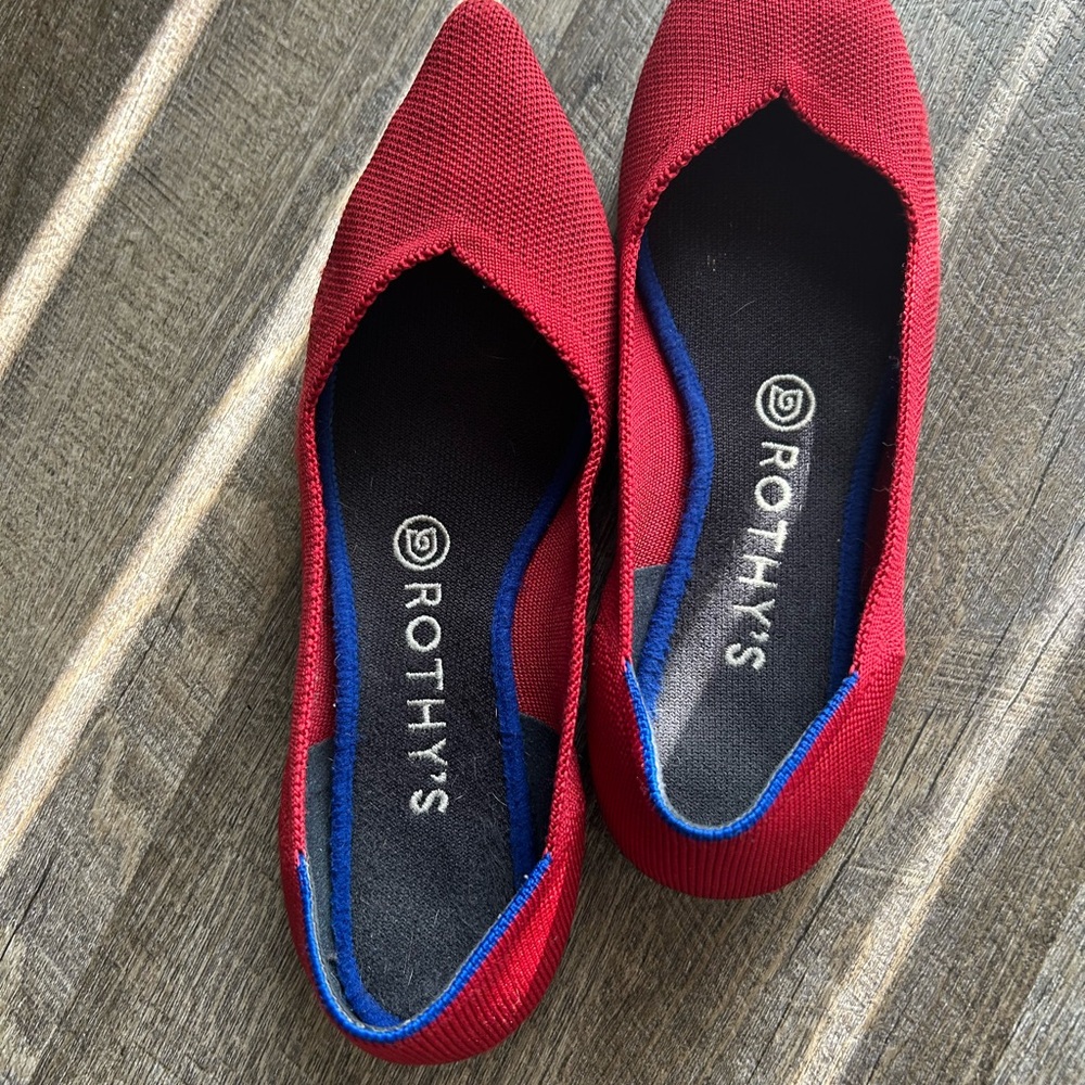 Rothy's Vibrant Red Women's Flats